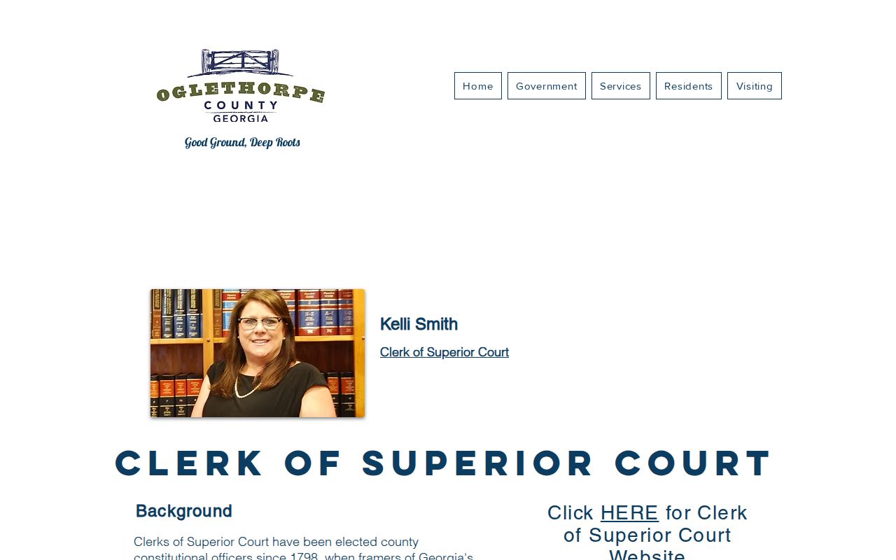 Oglethorpe County Clerk of Superior Court contact and records page